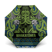 Aotearoa Iwi Whakatohea Umbrella Maori Wharenui House Tribal Pattern