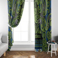 Aotearoa Iwi Whakatohea Window Curtain Maori Wharenui House Tribal Pattern