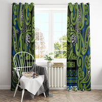 Aotearoa Iwi Whakatohea Window Curtain Maori Wharenui House Tribal Pattern
