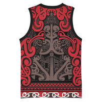 Aotearoa Iwi Ngati Awa Basketball Jersey Maori Wharenui House Tribal Pattern