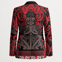 Aotearoa Iwi Ngati Awa Blazer Maori Wharenui House Tribal Pattern