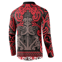 Aotearoa Iwi Ngati Awa Button Sweatshirt Maori Wharenui House Tribal Pattern