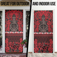 Aotearoa Iwi Ngati Awa Door Cover Maori Wharenui House Tribal Pattern