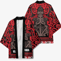 Aotearoa Iwi Ngati Awa Kimono Maori Wharenui House Tribal Pattern