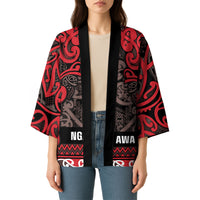 Aotearoa Iwi Ngati Awa Kimono Maori Wharenui House Tribal Pattern