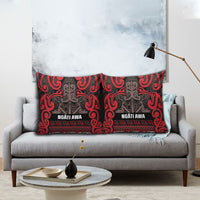 Aotearoa Iwi Ngati Awa Pillow Cover Maori Wharenui House Tribal Pattern