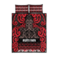 Aotearoa Iwi Ngati Awa Quilt Bed Set Maori Wharenui House Tribal Pattern