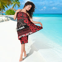 Aotearoa Iwi Ngati Awa Sarong Maori Wharenui House Tribal Pattern