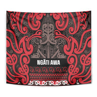 Aotearoa Iwi Ngati Awa Tapestry Maori Wharenui House Tribal Pattern