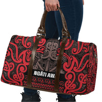 Aotearoa Iwi Ngati Awa Travel Bag Maori Wharenui House Tribal Pattern