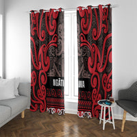 Aotearoa Iwi Ngati Awa Window Curtain Maori Wharenui House Tribal Pattern