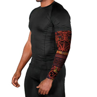 Aotearoa Iwi Rongowhakaata Arm Sleeves Maori Wharenui House Tribal Pattern LT9 - Polynesian Pride