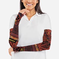 Aotearoa Iwi Rongowhakaata Arm Sleeves Maori Wharenui House Tribal Pattern LT9 - Polynesian Pride