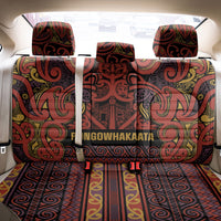 Aotearoa Iwi Rongowhakaata Back Car Seat Cover Maori Wharenui House Tribal Pattern LT9 - Polynesian Pride
