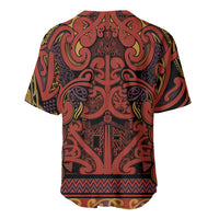 Aotearoa Iwi Rongowhakaata Baseball Jersey Maori Wharenui House Tribal Pattern