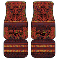 Aotearoa Iwi Rongowhakaata Car Mats Maori Wharenui House Tribal Pattern LT9 - Polynesian Pride