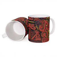 Aotearoa Iwi Rongowhakaata Ceramic Mug Maori Wharenui House Tribal Pattern LT9 - Polynesian Pride