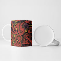 Aotearoa Iwi Rongowhakaata Ceramic Mug Maori Wharenui House Tribal Pattern LT9 - Polynesian Pride