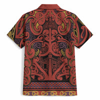 Aotearoa Iwi Rongowhakaata Hawaiian Shirt Maori Wharenui House Tribal Pattern