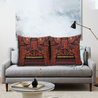 Aotearoa Iwi Rongowhakaata Pillow Cover Maori Wharenui House Tribal Pattern LT9 - Polynesian Pride