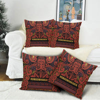 Aotearoa Iwi Rongowhakaata Pillow Cover Maori Wharenui House Tribal Pattern LT9 - Polynesian Pride