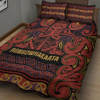Aotearoa Iwi Rongowhakaata Quilt Bed Set Maori Wharenui House Tribal Pattern LT9 - Polynesian Pride