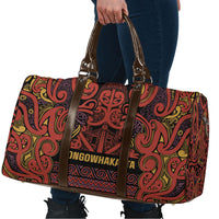 Aotearoa Iwi Rongowhakaata Travel Bag Maori Wharenui House Tribal Pattern LT9 - Polynesian Pride