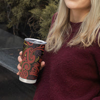 Aotearoa Iwi Rongowhakaata Tumbler Cup Maori Wharenui House Tribal Pattern LT9 - Polynesian Pride