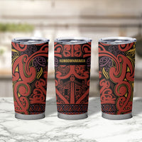 Aotearoa Iwi Rongowhakaata Tumbler Cup Maori Wharenui House Tribal Pattern LT9 - Polynesian Pride