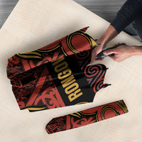 Aotearoa Iwi Rongowhakaata Umbrella Maori Wharenui House Tribal Pattern LT9 - Polynesian Pride