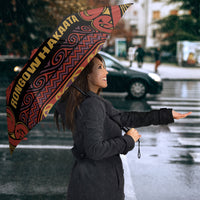 Aotearoa Iwi Rongowhakaata Umbrella Maori Wharenui House Tribal Pattern LT9 - Polynesian Pride