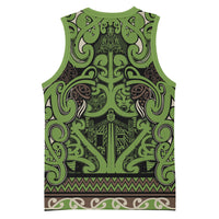Aotearoa Iwi Ngati Raukawa Basketball Jersey Maori Wharenui House Tribal Pattern LT9 - Polynesian Pride