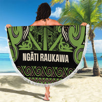 Aotearoa Iwi Ngati Raukawa Beach Blanket Maori Wharenui House Tribal Pattern LT9 - Polynesian Pride