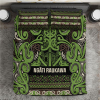 Aotearoa Iwi Ngati Raukawa Bedding Set Maori Wharenui House Tribal Pattern LT9 Olive green - Polynesian Pride