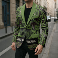 Aotearoa Iwi Ngati Raukawa Blazer Maori Wharenui House Tribal Pattern LT9 - Polynesian Pride