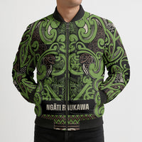 Aotearoa Iwi Ngati Raukawa Bomber Puffer Jacket Maori Wharenui House Tribal Pattern LT9 - Polynesian Pride