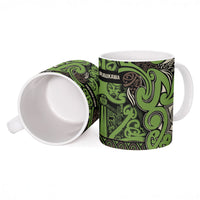 Aotearoa Iwi Ngati Raukawa Ceramic Mug Maori Wharenui House Tribal Pattern LT9 - Polynesian Pride
