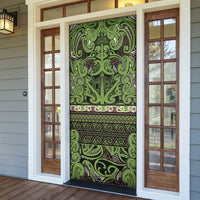 Aotearoa Iwi Ngati Raukawa Door Cover Maori Wharenui House Tribal Pattern LT9 - Polynesian Pride