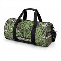 Aotearoa Iwi Ngati Raukawa Duffle Bag Maori Wharenui House Tribal Pattern
