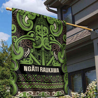Aotearoa Iwi Ngati Raukawa Garden Flag Maori Wharenui House Tribal Pattern LT9 - Polynesian Pride