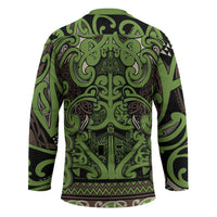 Aotearoa Iwi Ngati Raukawa Hockey Jersey Maori Wharenui House Tribal Pattern LT9 - Polynesian Pride
