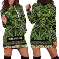Aotearoa Iwi Ngati Raukawa Hoodie Dress Maori Wharenui House Tribal Pattern LT9 - Polynesian Pride