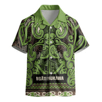 Aotearoa Iwi Ngati Raukawa Kid Hawaiian Shirt Maori Wharenui House Tribal Pattern LT9 - Polynesian Pride