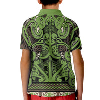 Aotearoa Iwi Ngati Raukawa Kid Polo Shirt Maori Wharenui House Tribal Pattern LT9 - Polynesian Pride