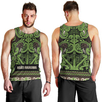 Aotearoa Iwi Ngati Raukawa Men Tank Top Maori Wharenui House Tribal Pattern LT9 - Polynesian Pride