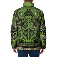 Aotearoa Iwi Ngati Raukawa Padded Jacket Maori Wharenui House Tribal Pattern LT9 - Polynesian Pride