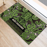 Aotearoa Iwi Ngati Raukawa Rubber Doormat Maori Wharenui House Tribal Pattern LT9 - Polynesian Pride