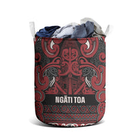 Aotearoa Iwi Ngati Toa Laundry Basket Maori Wharenui House Tribal Pattern LT9 - Polynesian Pride