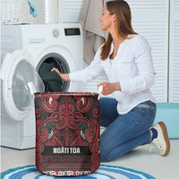 Aotearoa Iwi Ngati Toa Laundry Basket Maori Wharenui House Tribal Pattern LT9 - Polynesian Pride