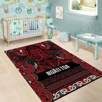 Aotearoa Iwi Ngati Toa Area Rug Maori Wharenui House Tribal Pattern LT9 - Polynesian Pride